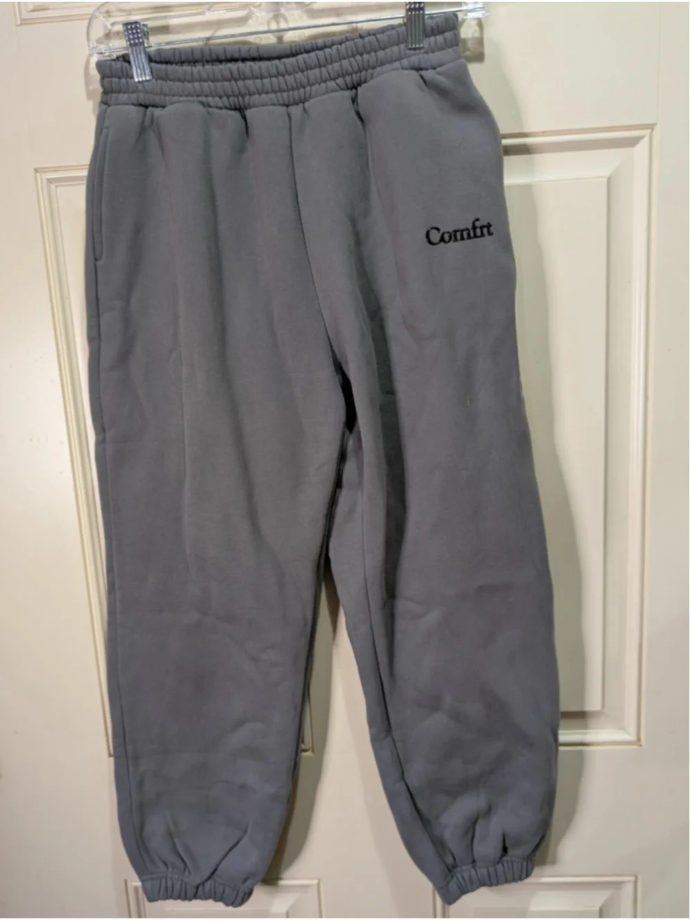 NWT Comfrt Cloud Kids Sweatpants M Medium Wolf Gray Fleece Cozy Jogger Pants